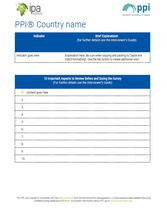 PPI Review Sheet Template