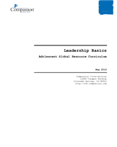 Adolescent Core Curriculum - Leadership - Leadership Basics