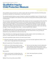 Child Protection Focus Group Discussion Guide
