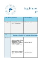 Early Stimulation - Log Frame
