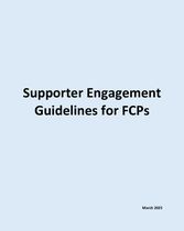 Supporter Engagement Guidelines for FCPs