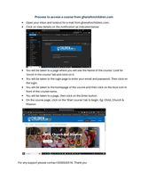 Accessing a course from ghanaforchildren