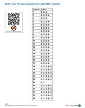 GrowUp Smart Female Baseline Survey Answer Sheet