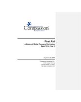 Youth Curriculum : First Aid 12-14 Yr1