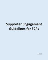 Program Guidelines - Supporter Engagement: Supporter Engagement Guidelines