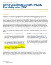 Program Guidelines - PPI: Why is Compassion Using the Poverty Probability Index