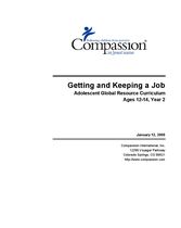 Youth Curriculum : Getting and Keeping a Job 12-14 Yr2
