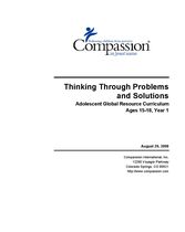 Youth Curriculum : Critical Thinking 15-18 Yr1