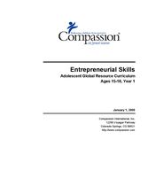 Youth Curriculum : Entrepreneurial Skills 15-18 Yr1