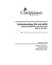 Youth Curriculum : HIVAIDS 15-18 Yr1