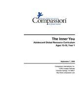 Youth Curriculum : Inner Beauty 15-18 Yr1