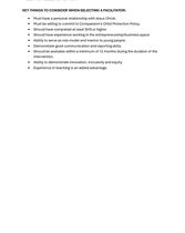 FACILITATOR SELECTION CRITERIA+FINAL