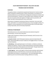 TRAINING MANUAL - MENTORS